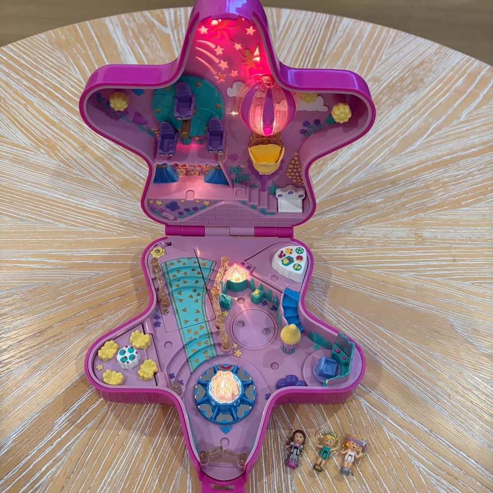 1993 COMPLETE Fairy Light Wonderland Ball Polly Pocket Bluebird - Lights Work
